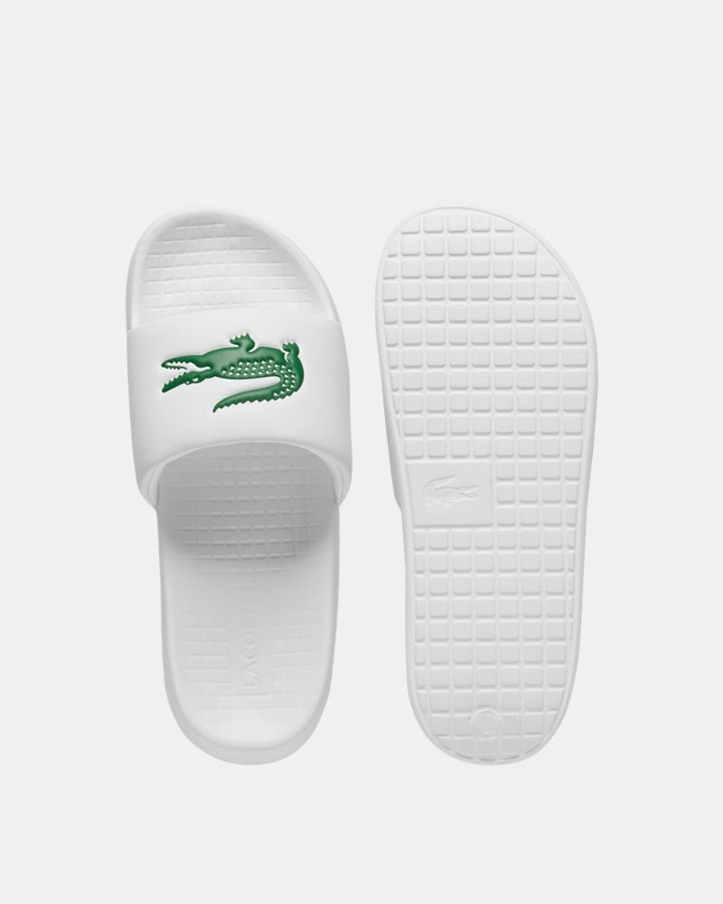 Sandalias Chancletas Hombre LACOSTE Blanco 49CMA0021 SERVE SLIDE