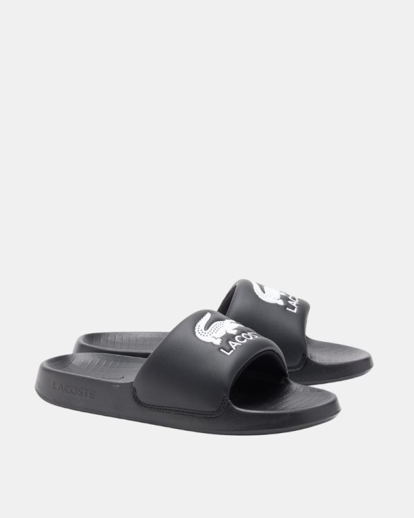 Sandalias Chancletas Hombre LACOSTE Negro 49CMA0021 SERVE SLIDE