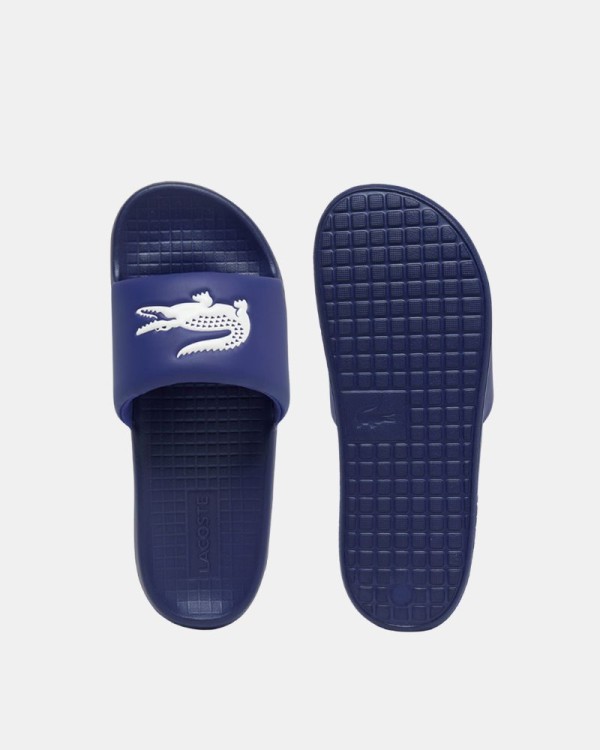 Sandalias Chancletas Hombre LACOSTE Azul 51CMA0017 SERVE SLIDE