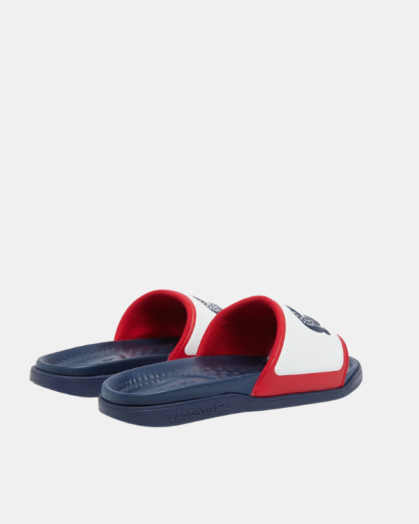 Sandalias Chancletas Hombre LACOSTE Blanco 49CMA0034 SERVE SLIDE