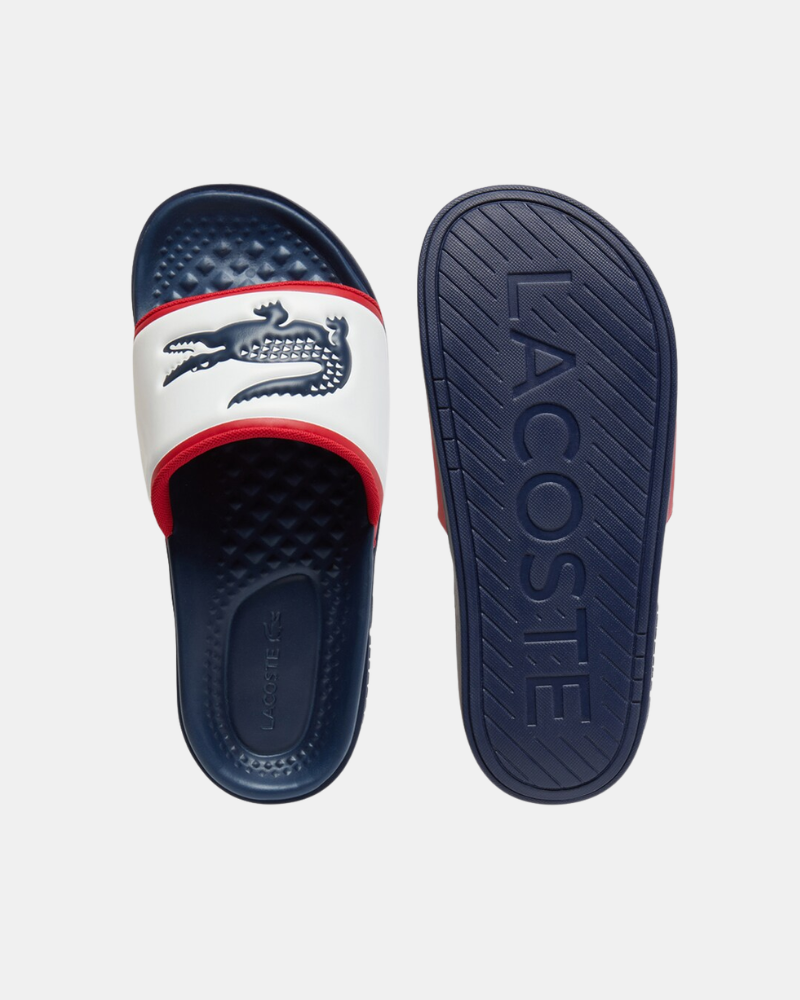 Sandalias Chancletas Hombre LACOSTE Blanco 49CMA0034 SERVE SLIDE