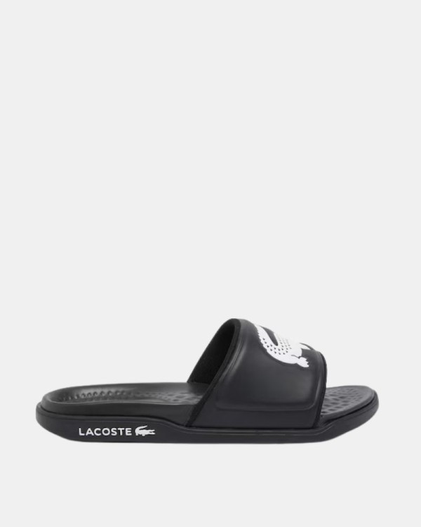 Sandalias Chancletas Hombre LACOSTE Negro 49CMA0038 SERVE SLIDE