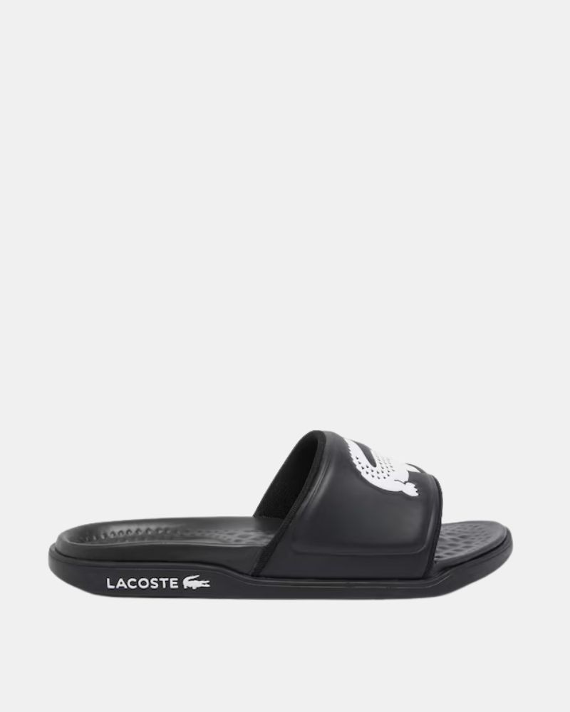 Sandalias Chancletas Hombre LACOSTE Negro 49CMA0038 SERVE SLIDE