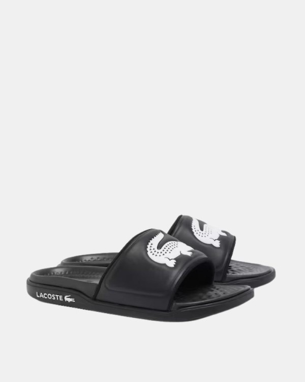 Sandalias Chancletas Hombre LACOSTE Negro 49CMA0038 SERVE SLIDE