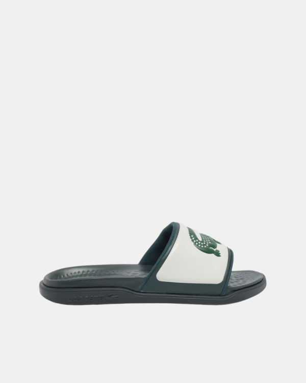 Sandalias Chancletas Hombre LACOSTE Blanco 49CMA0040 SERVE SLIDE