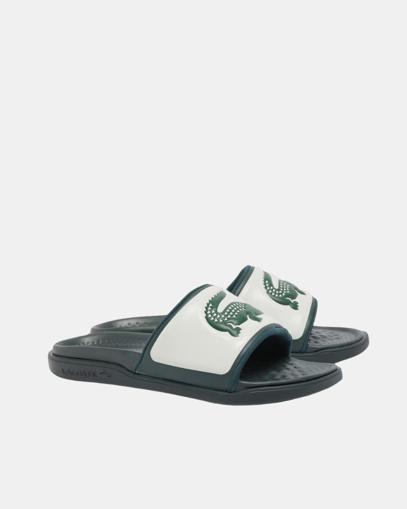 Sandalias Chancletas Hombre LACOSTE Blanco 49CMA0040 SERVE SLIDE