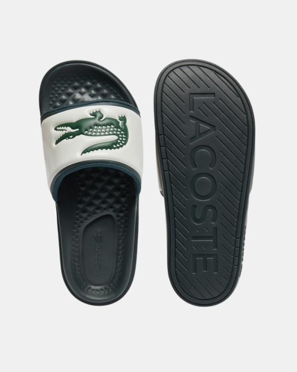 Sandalias Chancletas Hombre LACOSTE Blanco 49CMA0040 SERVE SLIDE