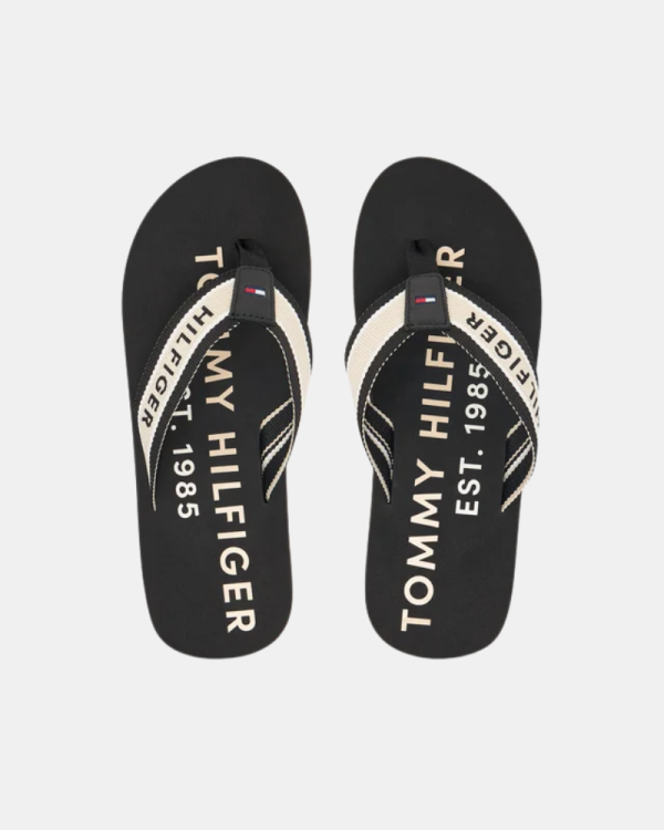 Sandalias Chancletas Hombre TOMMY HILFIGER Negro FM0FM05805BDS