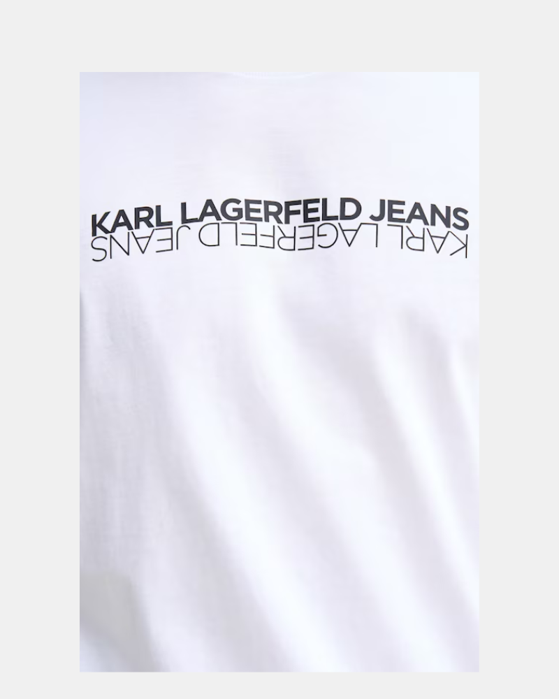 Camisetas de manga curta para homem Karl Lagerfeld Branco B1M17063