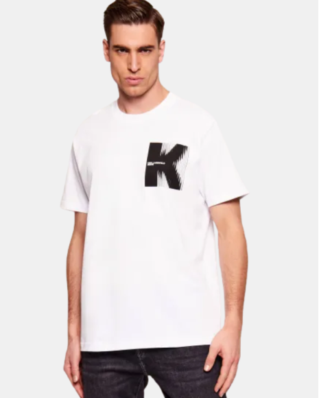 Camisetas Manga corta Hombre Karl Lagerfeld Blanco B1M17066