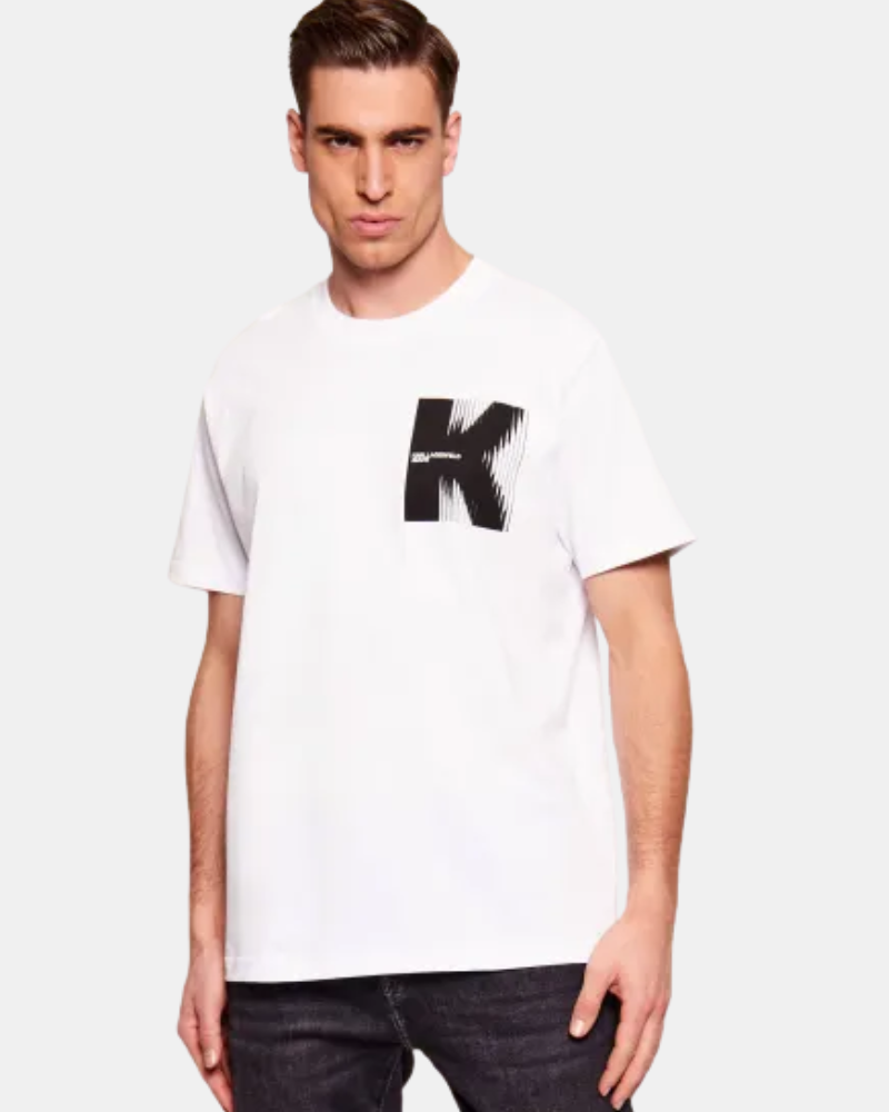 Camisetas Manga corta Hombre Karl Lagerfeld Blanco B1M17066