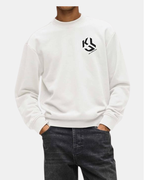 Sudaderas Manga larga Hombre Karl Lagerfeld Blanco B1M20050