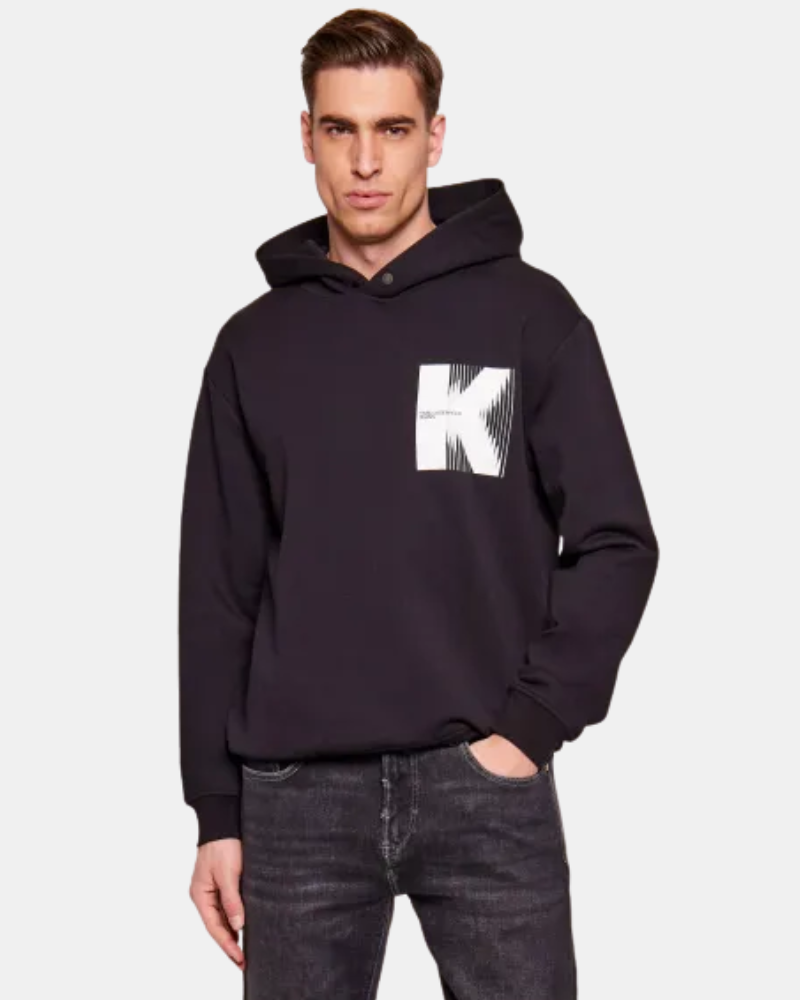 Sweatshirts de manga comprida para homem Karl Lagerfeld Preto B1M20053