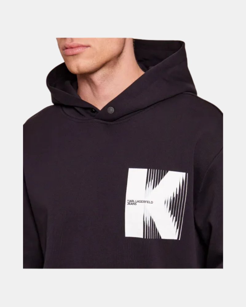Sweatshirts de manga comprida para homem Karl Lagerfeld Preto B1M20053