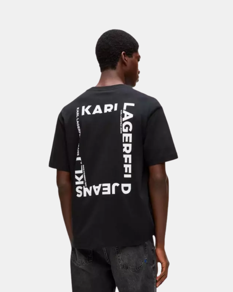 Camisetas Manga corta Hombre Karl Lagerfeld Negro B2M17090