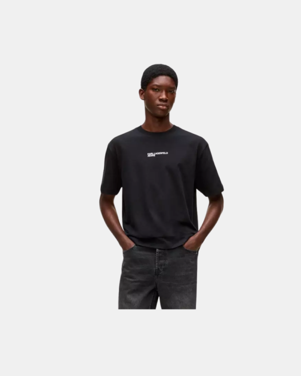 Camisetas Manga corta Hombre Karl Lagerfeld Negro B2M17090