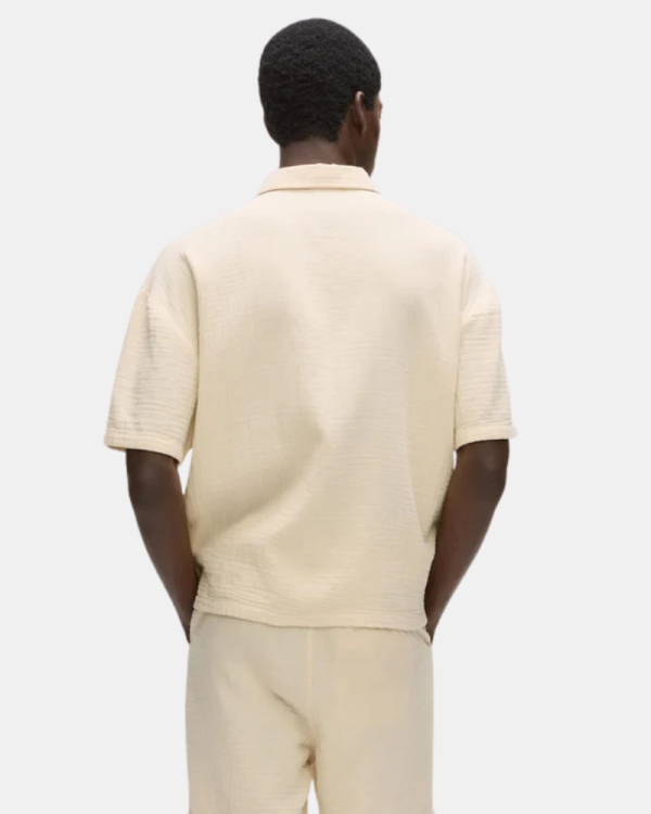 Camisas Manga Curta Homem Karl Lagerfeld Bege B2M16012
