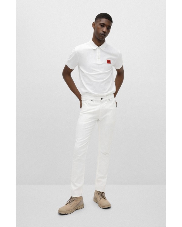 HUGO 50466202 DERESO222 Camisetas Manga corta Polos Hombre Blanco