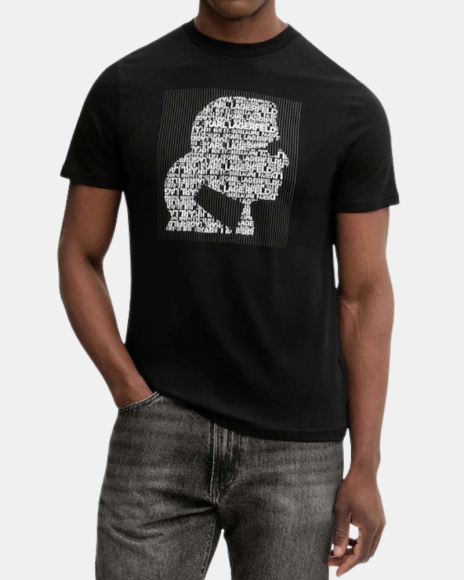 Camisetas Manga corta Hombre Karl Lagerfeld Negro 755075 561252