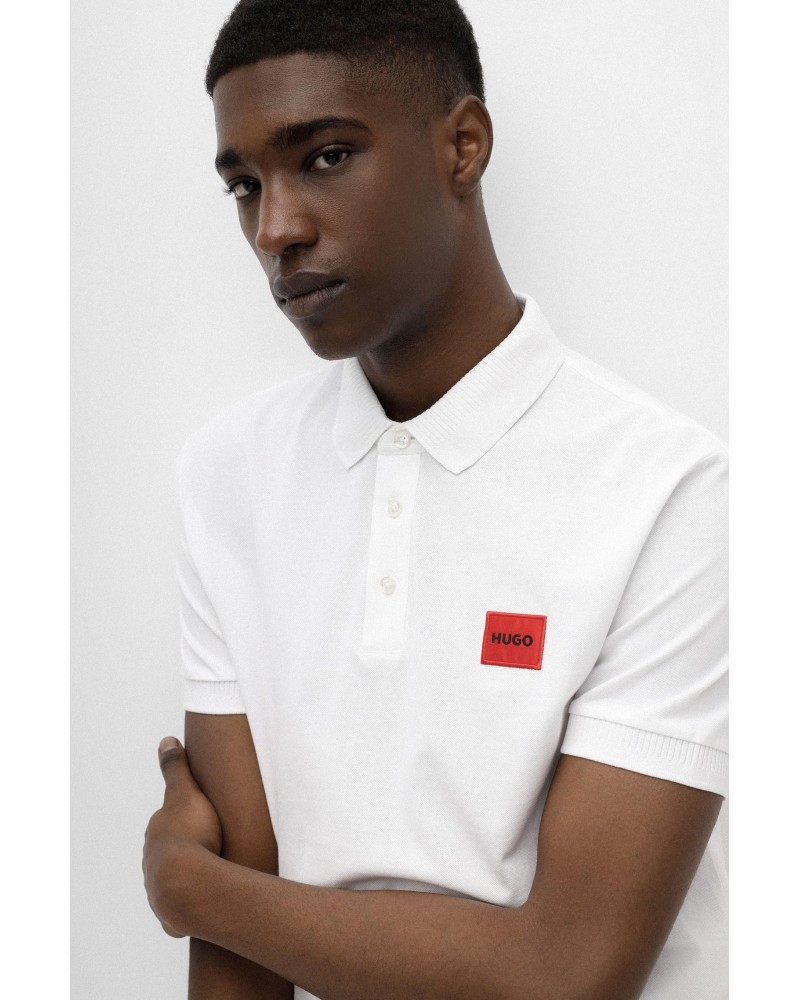 HUGO 50466202 DERESO222 Camisetas Manga corta Polos Hombre Blanco