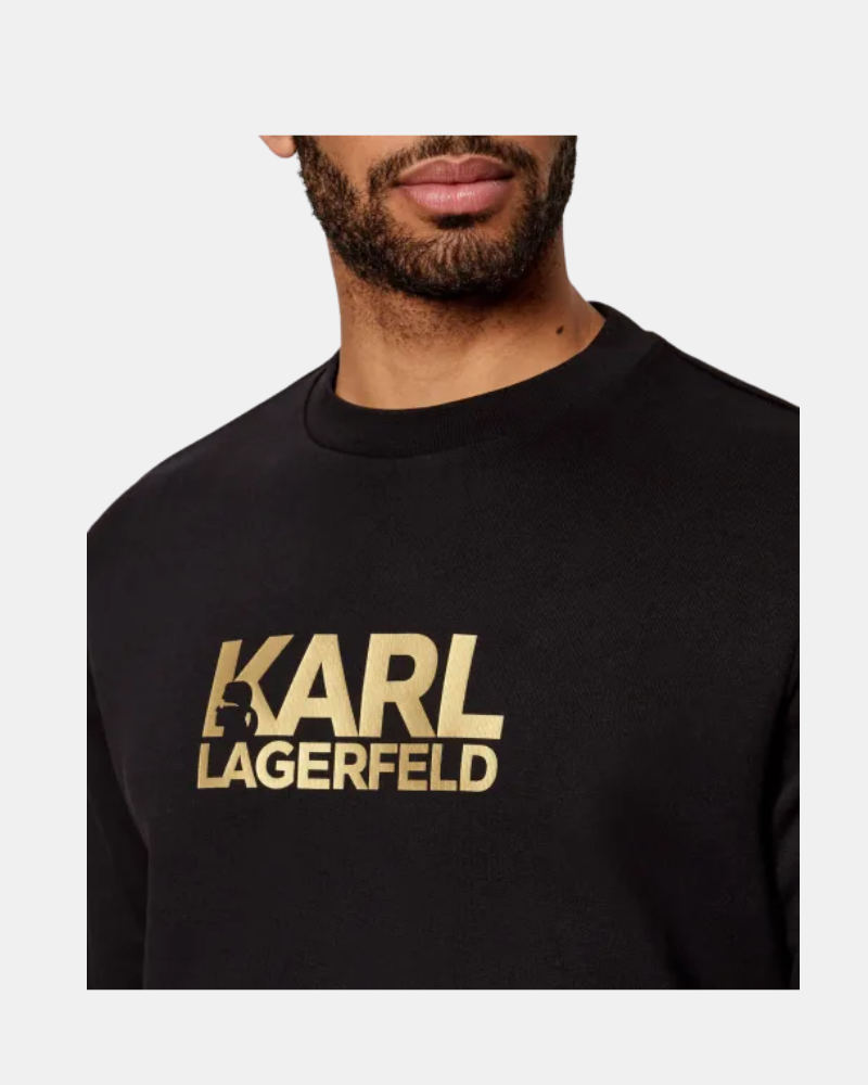 Sweatshirts de manga curta para homem Karl Lagerfeld Ouro 705780 561235