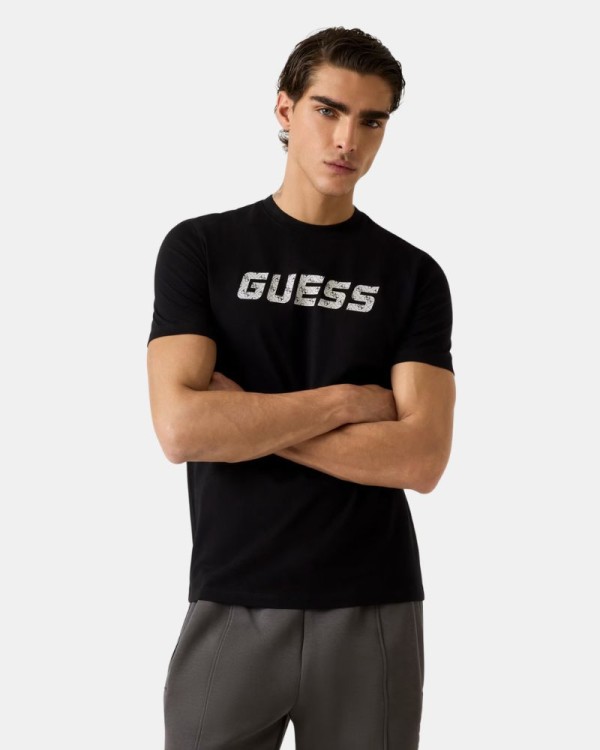 Camisetas de manga curta para homem GUESS Preto Z6RI15 I3Z14