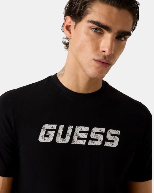 Camisetas de manga curta para homem GUESS Preto Z6RI15 I3Z14