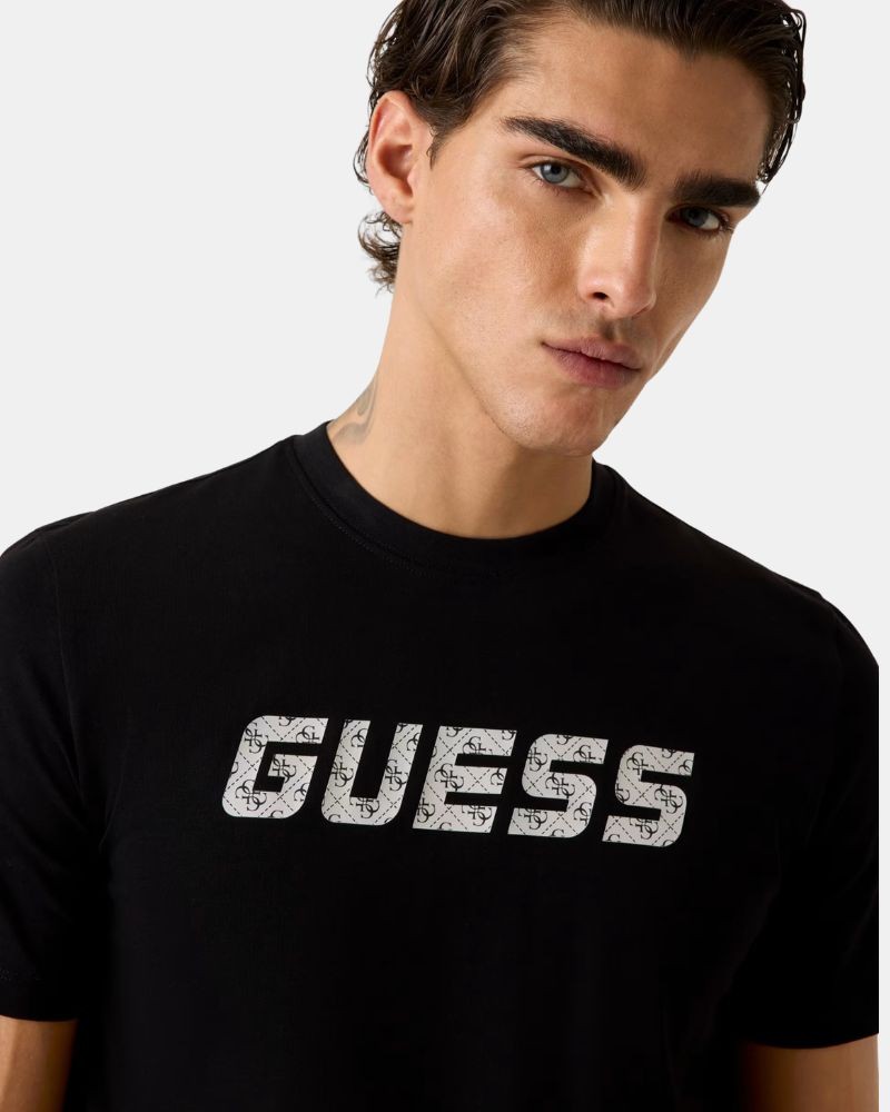 Camisetas de manga curta para homem GUESS Preto Z6RI15 I3Z14