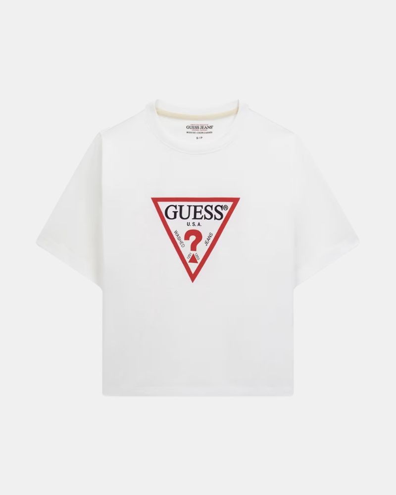 Camisetas Manga curta Mulher GUESS Branco W4YI73 K8HM0