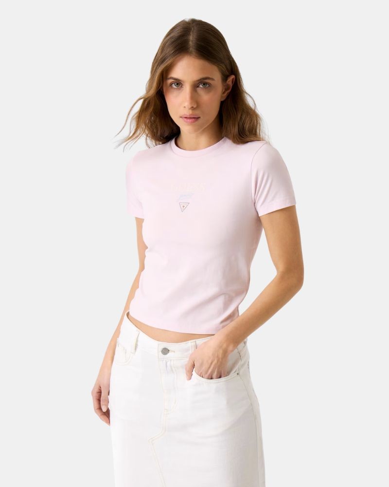 Camisetas de manga curta Mulher GUESS Rosa W6RI15 J1314