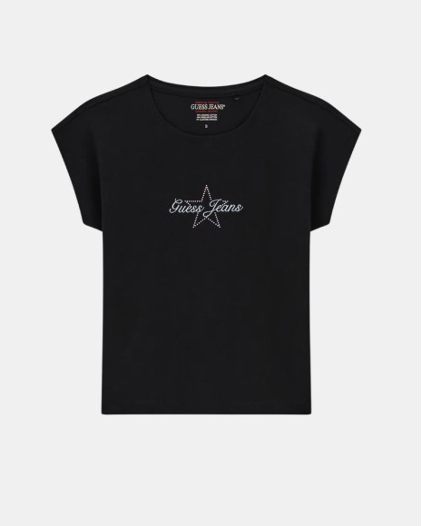 Camisetas Manga corta Mujer GUESS Negro W6RI21 J1314