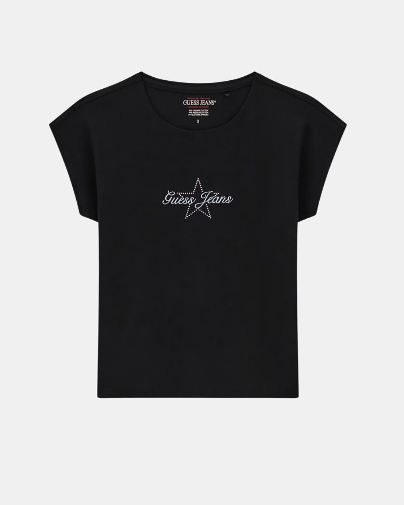 Camisetas Manga corta Mujer GUESS Negro W6RI21 J1314