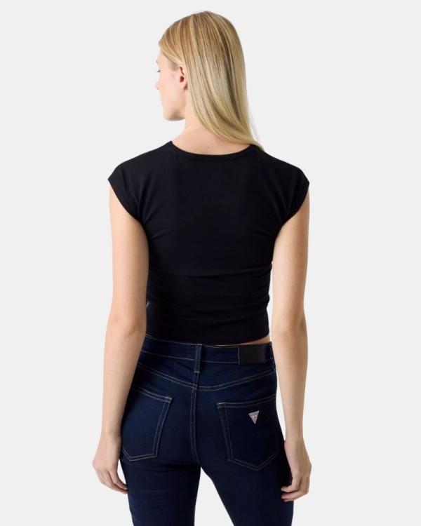Camisetas Manga corta Mujer GUESS Negro W6RI21 J1314