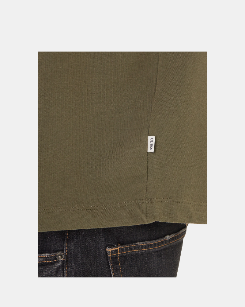 T-shirts manga curta Homem GUESS Verde M4YI46 K8FQ4