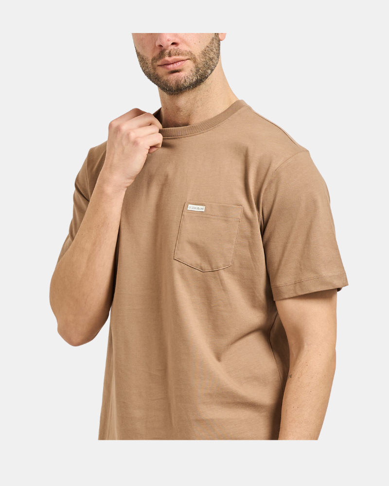 Camisetas Manga corta Hombre GUESS Taupe M5RI74 K8FQ4