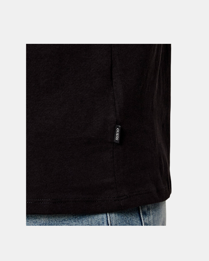Camisetas de manga curta para homem GUESS Preto M6RI38 K8HM0
