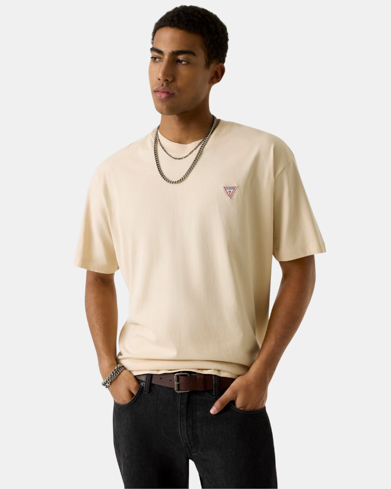 Camisetas Manga curta Homem GUESS Bege M4YI46 K8FQ4