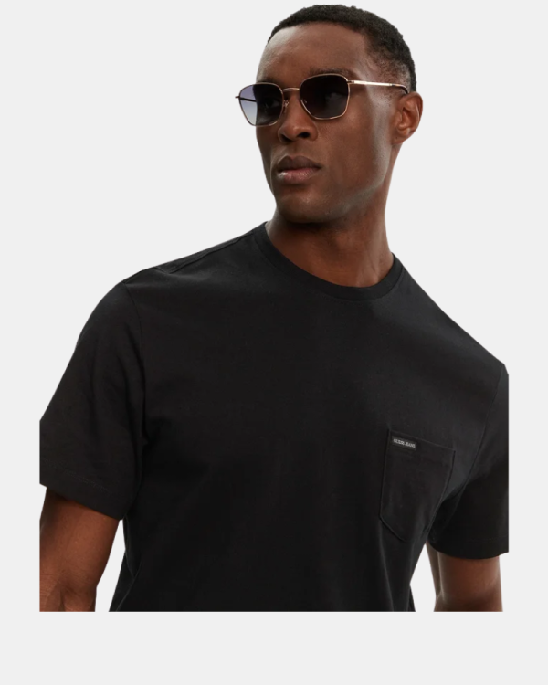 Camisetas de manga curta Homem GUESS Preto M5RI74 K8FQ4