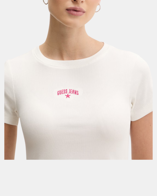 Camisetas Manga corta Mujer GUESS Blanco W6GPZ3 KA0H1