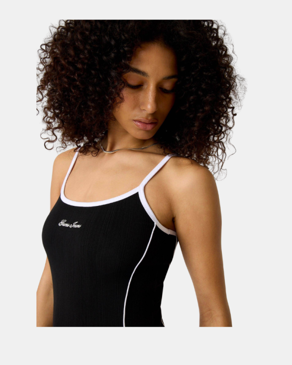 Vestidos  Top Mujer GUESS Negro W6GKY1 KF641