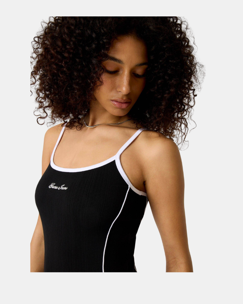 Vestidos  Top Mujer GUESS Negro W6GKY1 KF641