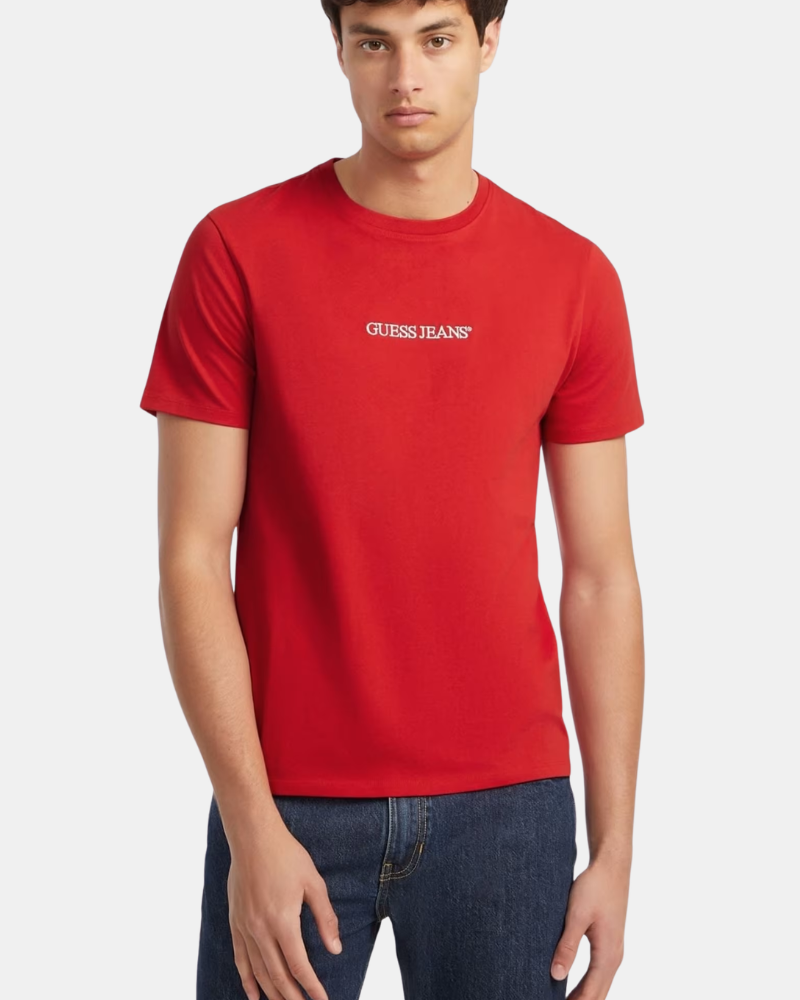 Camisetas Manga curta Homem GUESS Vermelho M4YI52 K8HM0