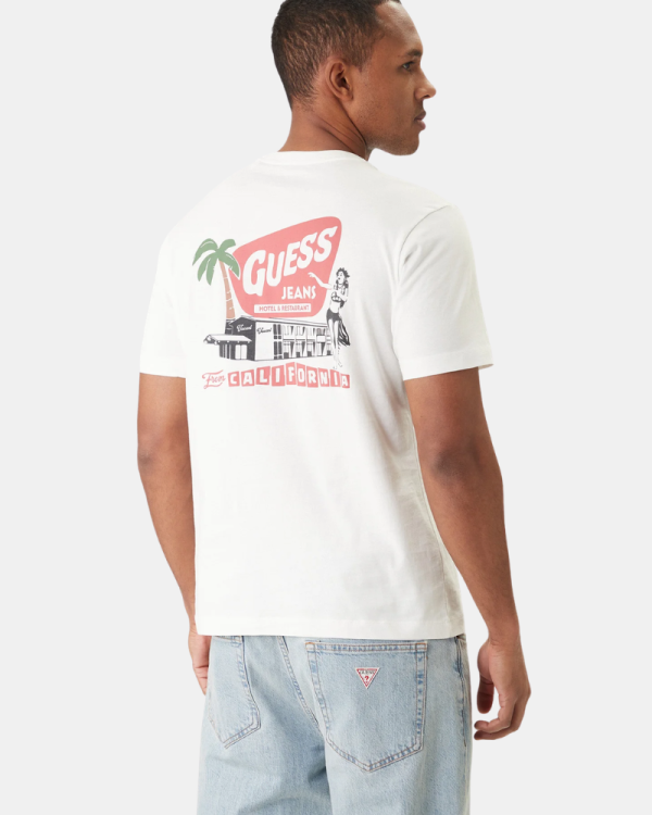 Camisetas Manga Curta Homem GUESS Branco M6GIC0 K8HM0