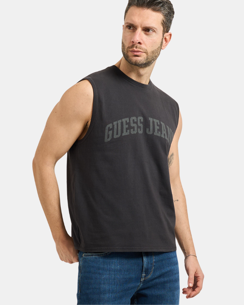 Camisetas de manga curta para homem GUESS Preto M6GPB2 K8FQ4