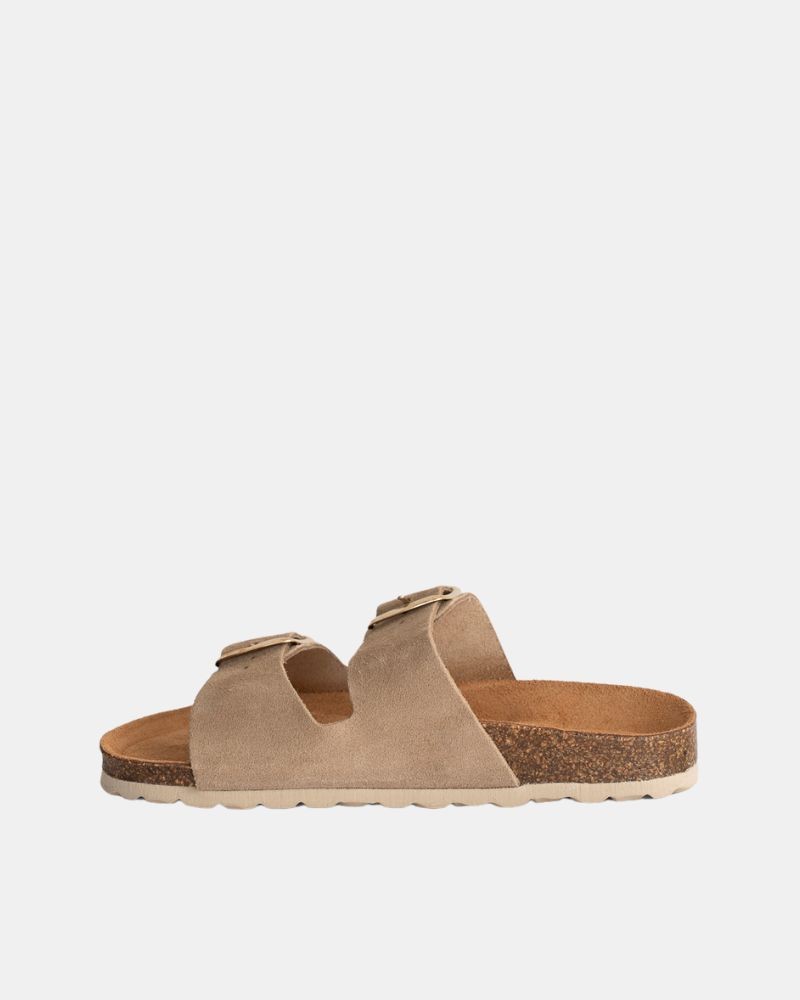 Sandalias Chancletas Mujer RKS Beige 0747