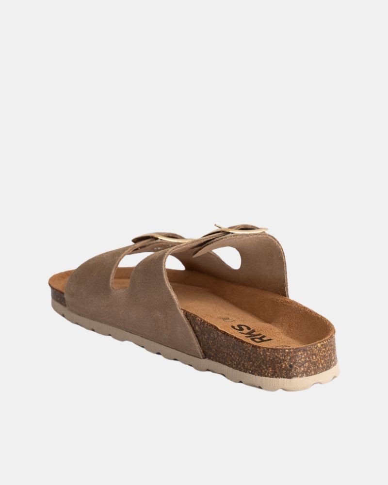Sandalias Chancletas Mujer RKS Beige 0747