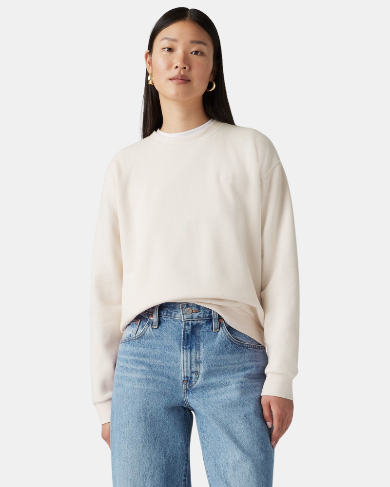 Sweatshirts Manga comprida Mulher LEVIS Bege A5942 0036 EVERYDAY