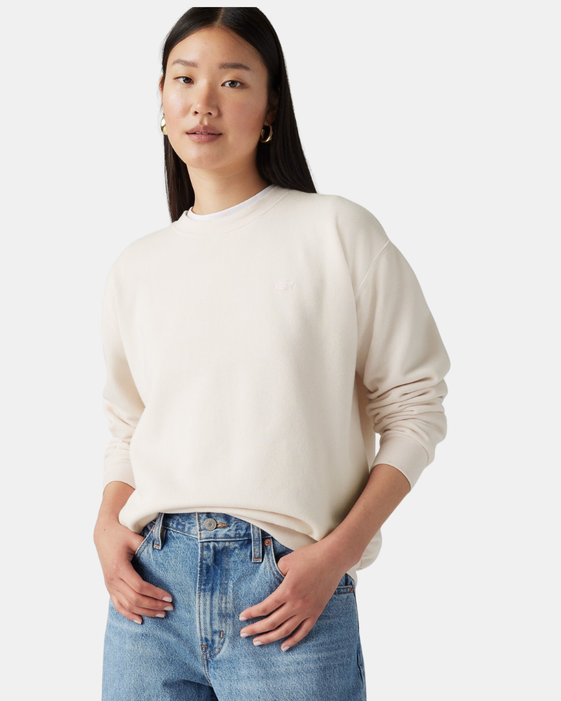 Sweatshirts Manga comprida Mulher LEVIS Bege A5942 0036 EVERYDAY