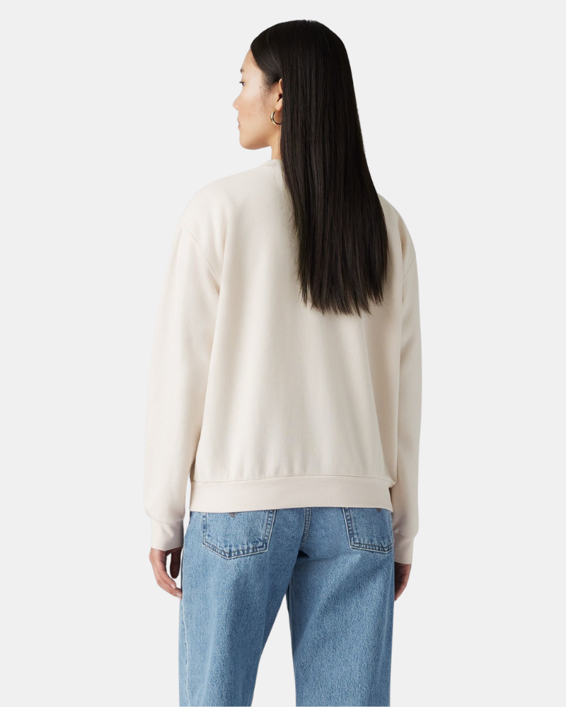 Sweatshirts Manga comprida Mulher LEVIS Bege A5942 0036 EVERYDAY