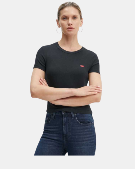 Camisetas Manga corta Mujer LEVIS Negro A7419 0014 ESSENTIAL SPORTY TEE
